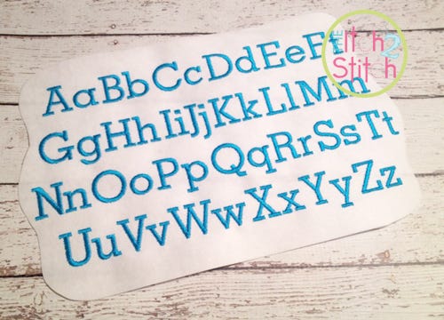 I2S Typewriter Embroidery Font | Machine Embroidery Designs by JuJu