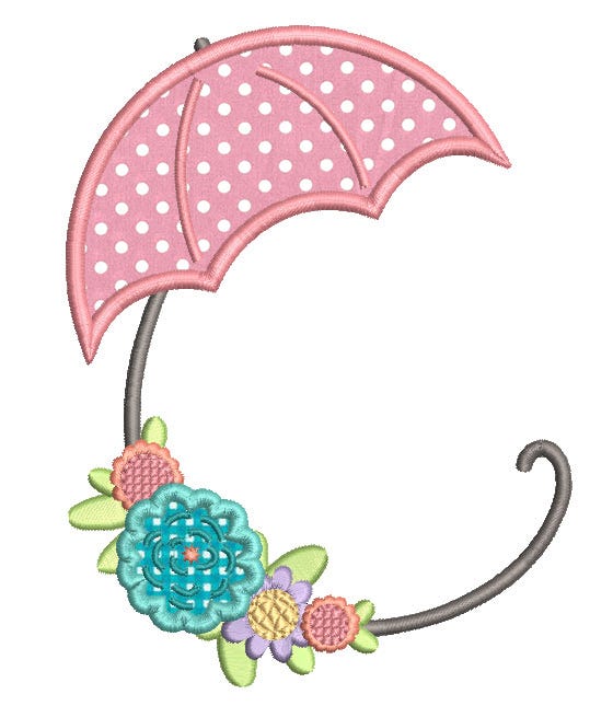 Spring Monogram Frames Machine Embroidery Designs By JuJu