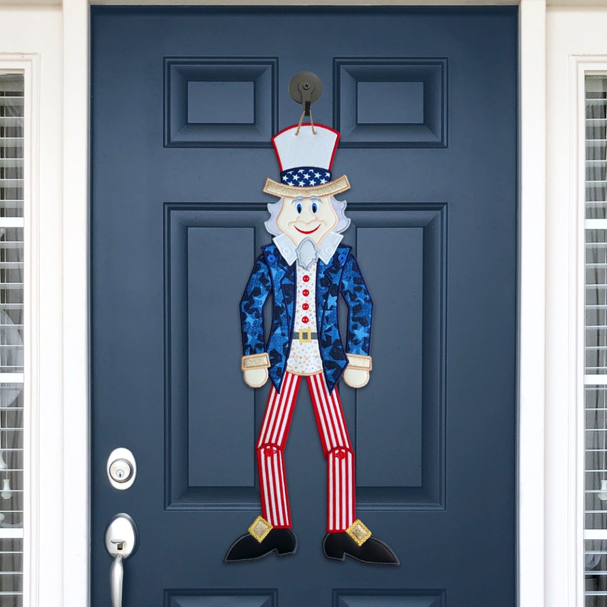 ITH Uncle Sam Patriotic Wall Hanging | Machine Embroidery Designs by JuJu