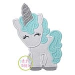 Unicorn 2 Applique | Machine Embroidery Designs by JuJu