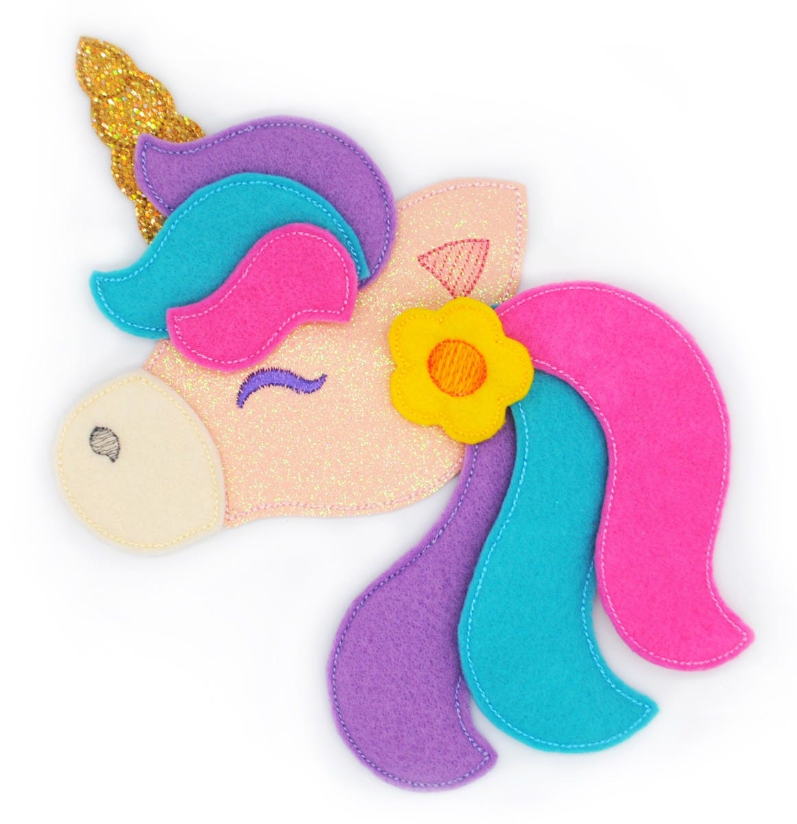 Busy Book Page Unicorn Add On | Machine Embroidery Designs by JuJu