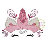 Unicorn Horn Awareness Ribbon Applique | Machine Embroidery Designs by JuJu