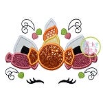 Unicorn Horn Candy Applique | Machine Embroidery Designs by JuJu