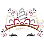 Unicorn Horn Football Embroidery | Machine Embroidery Designs by JuJu