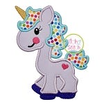 Unicorn Applique | Machine Embroidery Designs by JuJu