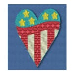 The Red, White and Blue Machine Embroidery Designs by JuJu
