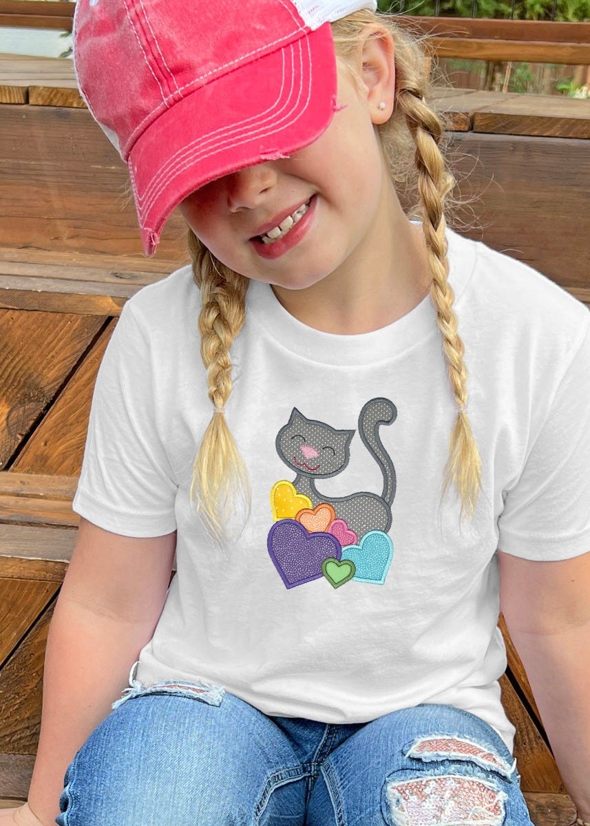 Valentine Love Applique | Machine Embroidery Designs by JuJu