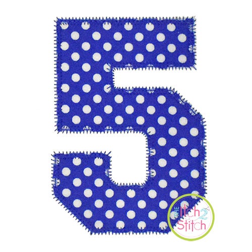 I2S Varsity Numbers Applique | Machine Embroidery Designs by JuJu