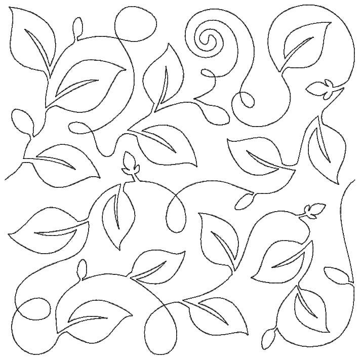 Vine 3 End-to-End Quilting | Machine Embroidery Designs by JuJu