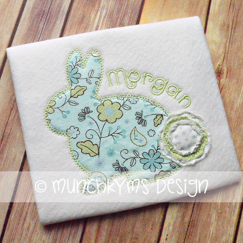 Vintage Bunny | Machine Embroidery Designs by JuJu