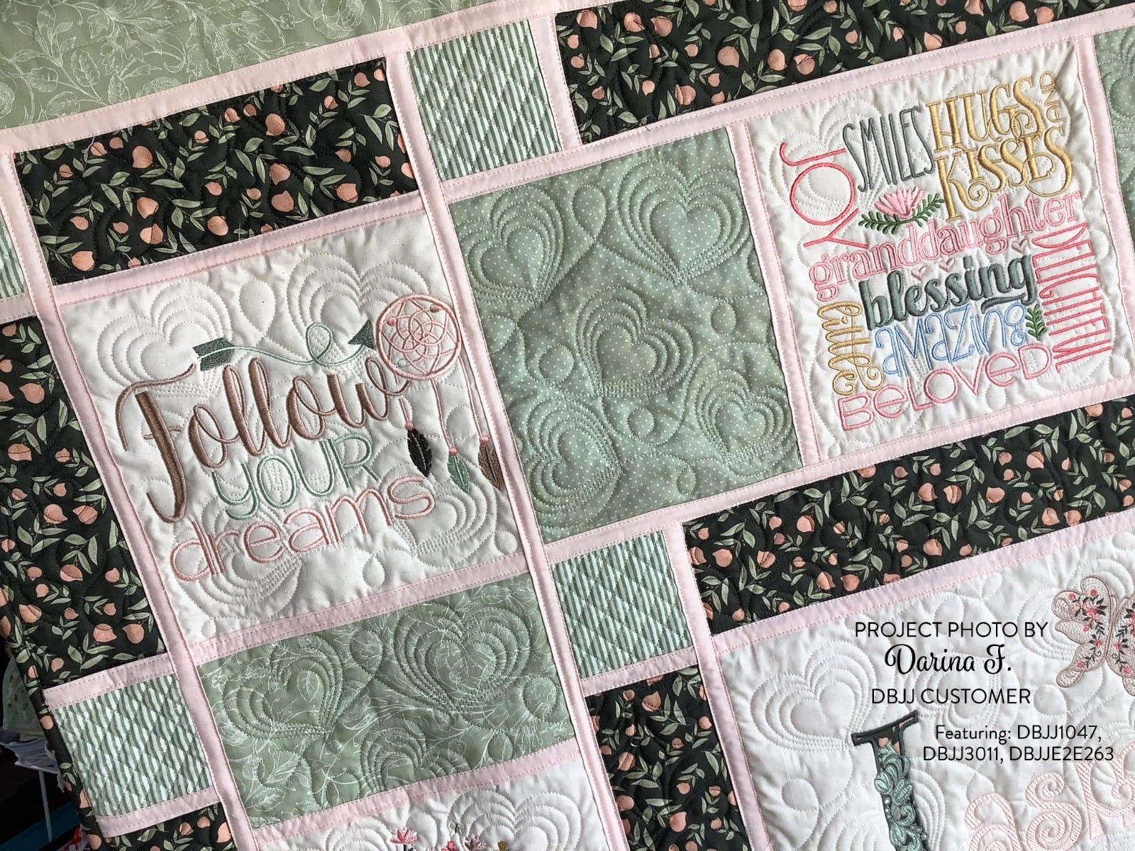 Echoing Hearts End-to-End Quilting Embroidery Design