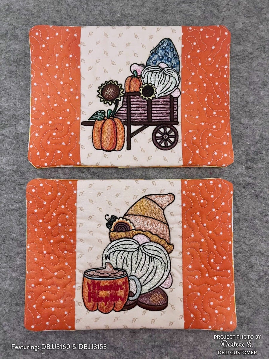 Wagon Pumpkins Gnome