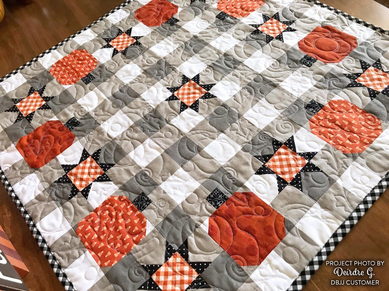 Pumpkins End-to-End Quilting Embroidery Design