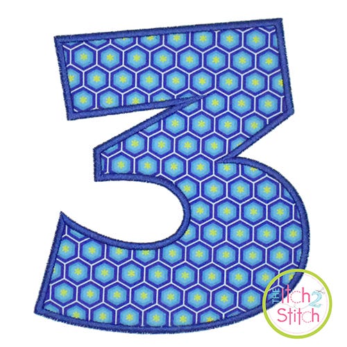 Wacky Numbers Applique Set | Machine Embroidery Designs by JuJu