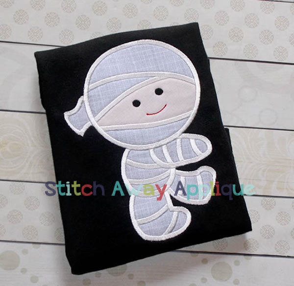 Walking Mummy | Machine Embroidery Designs by JuJu