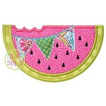 Watermelon Pennant Applique | Machine Embroidery Designs by JuJu