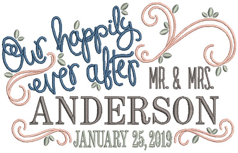 Wedding Templates 4 Machine Embroidery Designs by JuJu