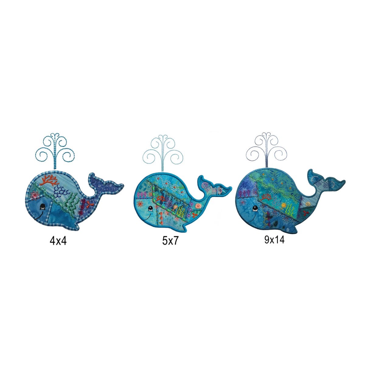 Sea Life Applique Embroidery Set 1
