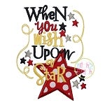 When You Wish Upon A Star Applique | Machine Embroidery Designs by JuJu