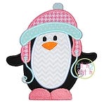 Winter Penguin Applique | Machine Embroidery Designs by JuJu