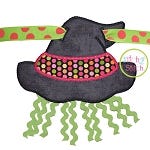 ITH Witch Hat Banner Charm | Machine Embroidery Designs by JuJu