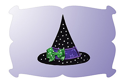 Witch Hat Applique | Machine Embroidery Designs by JuJu