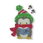 Merry Christmas Penguins Machine Embroidery Designs by JuJu