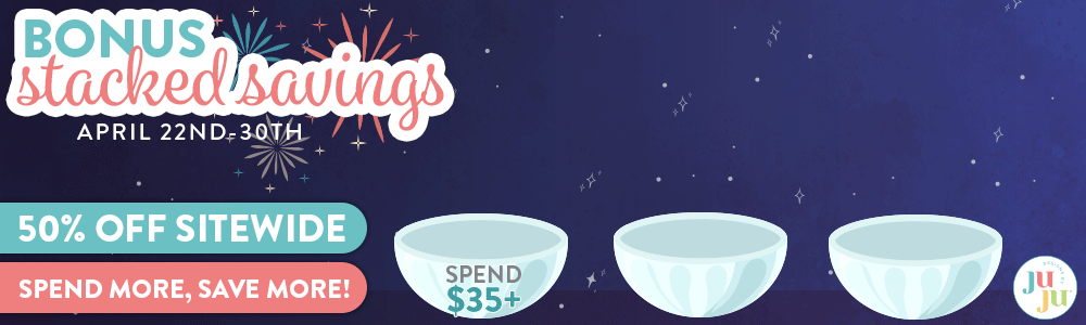 Bonus Stacked Savings. April 22nd-30th. Spend $35+ get extra 10% off. Spend $50+ get extra 15% off. Spend $65+ get extra 20% off. Spend more, save more!