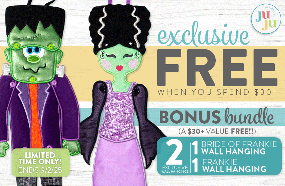 Bonus Bundle: 2 exclusive Wall Hanging Designs, Frankie and the Bride of Frankie
