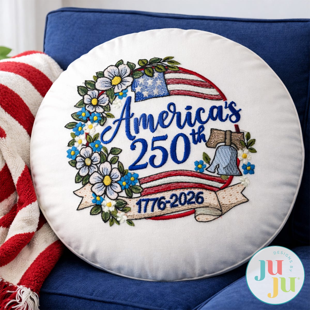 America's 250th Embroidery Design