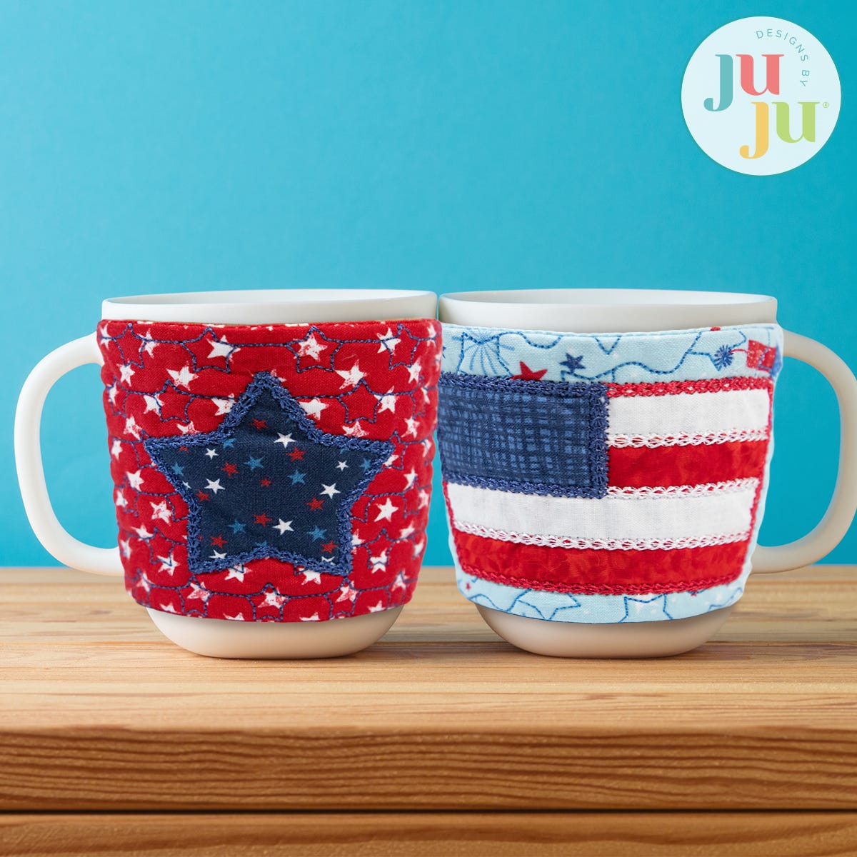 In The Hoop Patriotic Mug Wraps Project Set 2