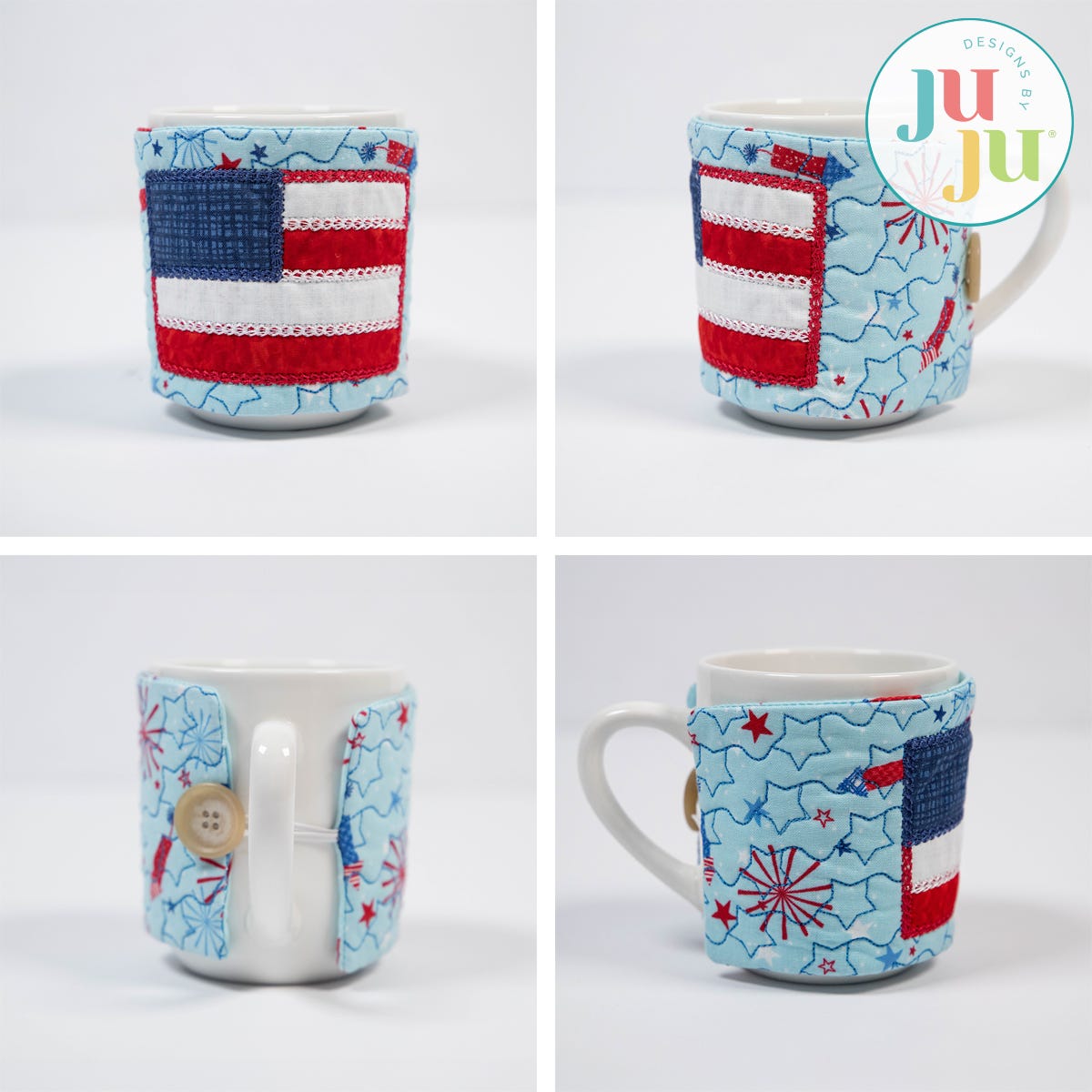 In The Hoop Patriotic Mug Wraps Project Set 2