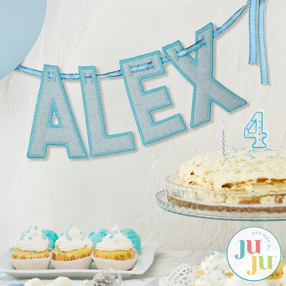 Designs by JuJu In The Hoop Freestanding Alphabet