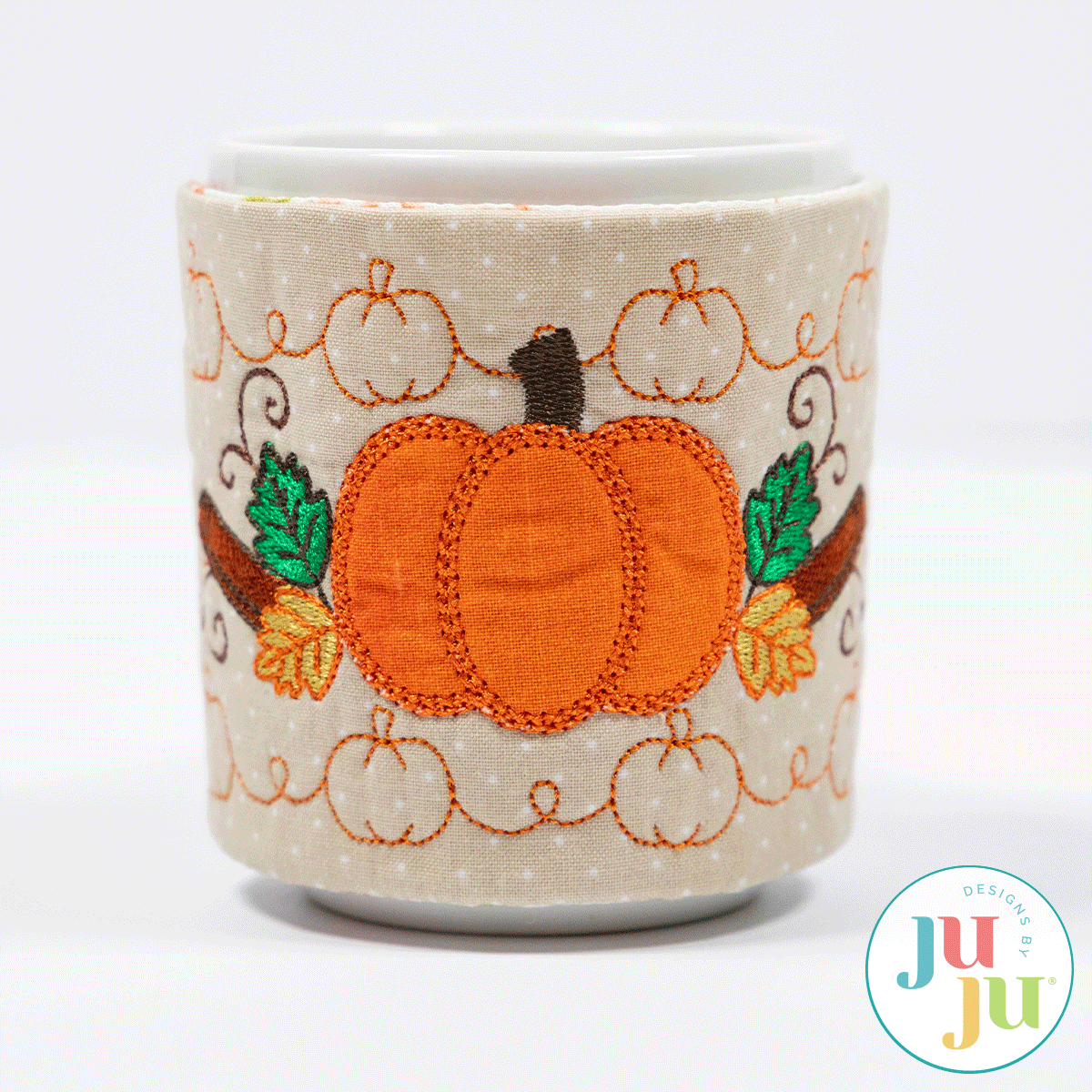In The Hoop Pumpkin Spice Mug Wrap Project