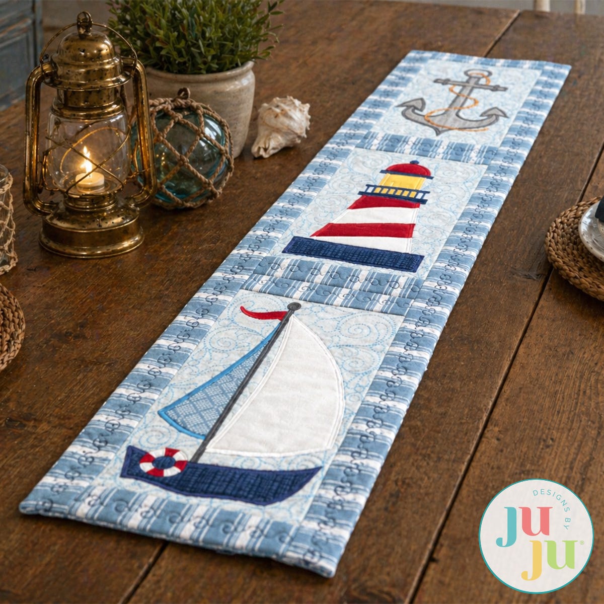In The Hoop Coastal Wall Hanging Project