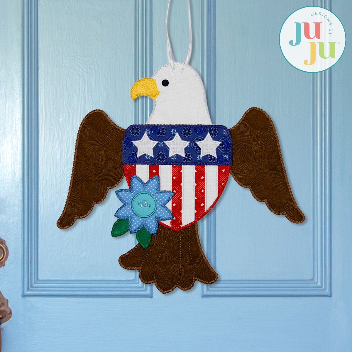 In The Hoop Patriotic Eagle Wall Hanging Project