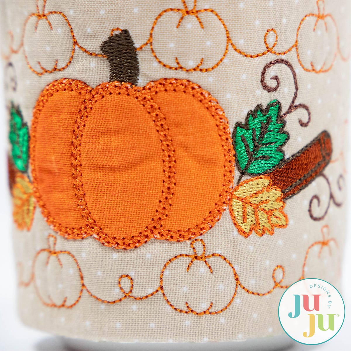 In The Hoop Pumpkin Spice Mug Wrap Project
