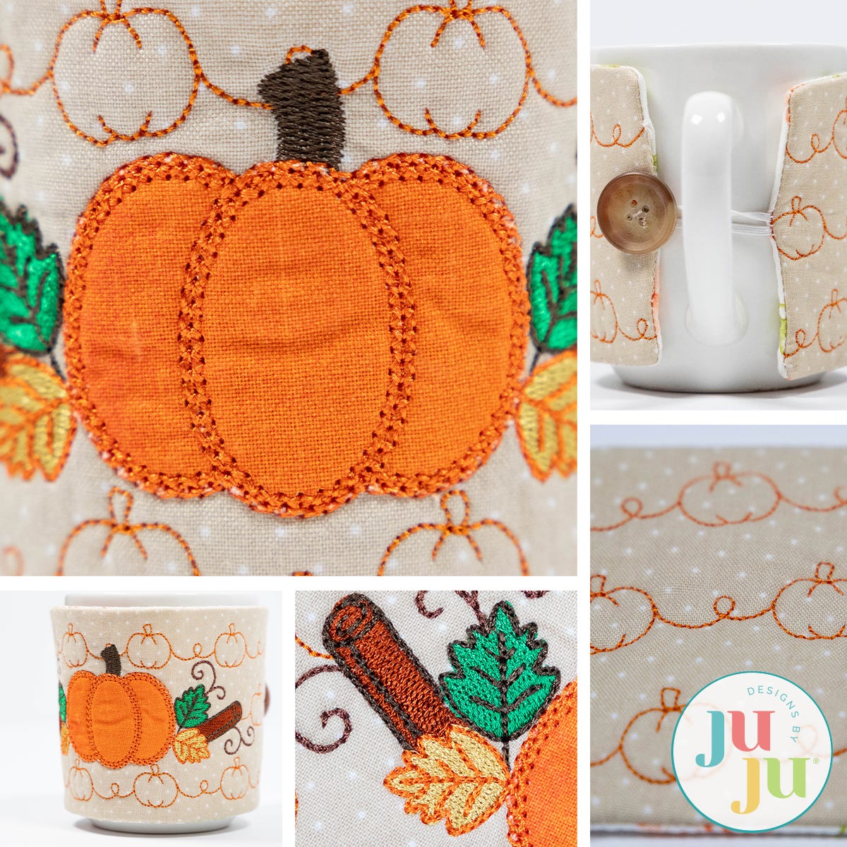 In The Hoop Pumpkin Spice Mug Wrap Project