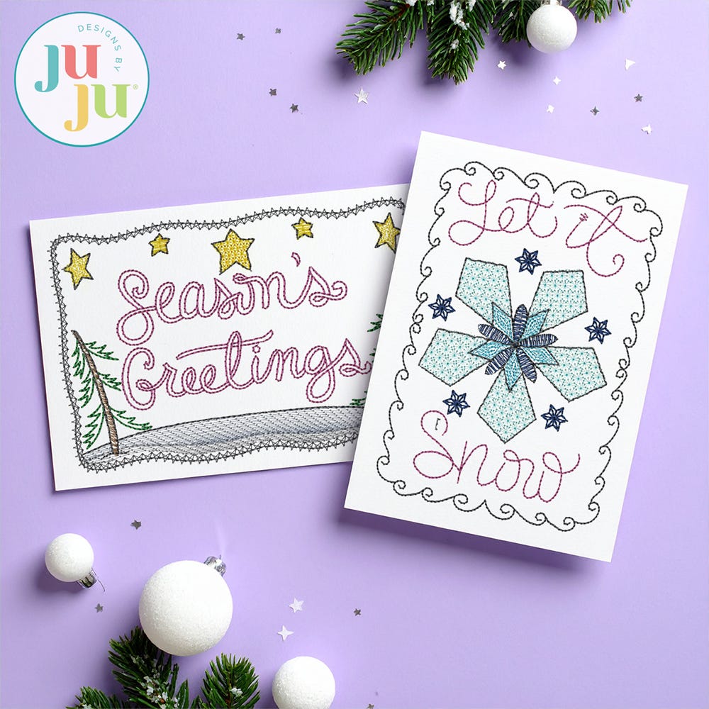 Christmas Greeting Cards Embroidery Set 26