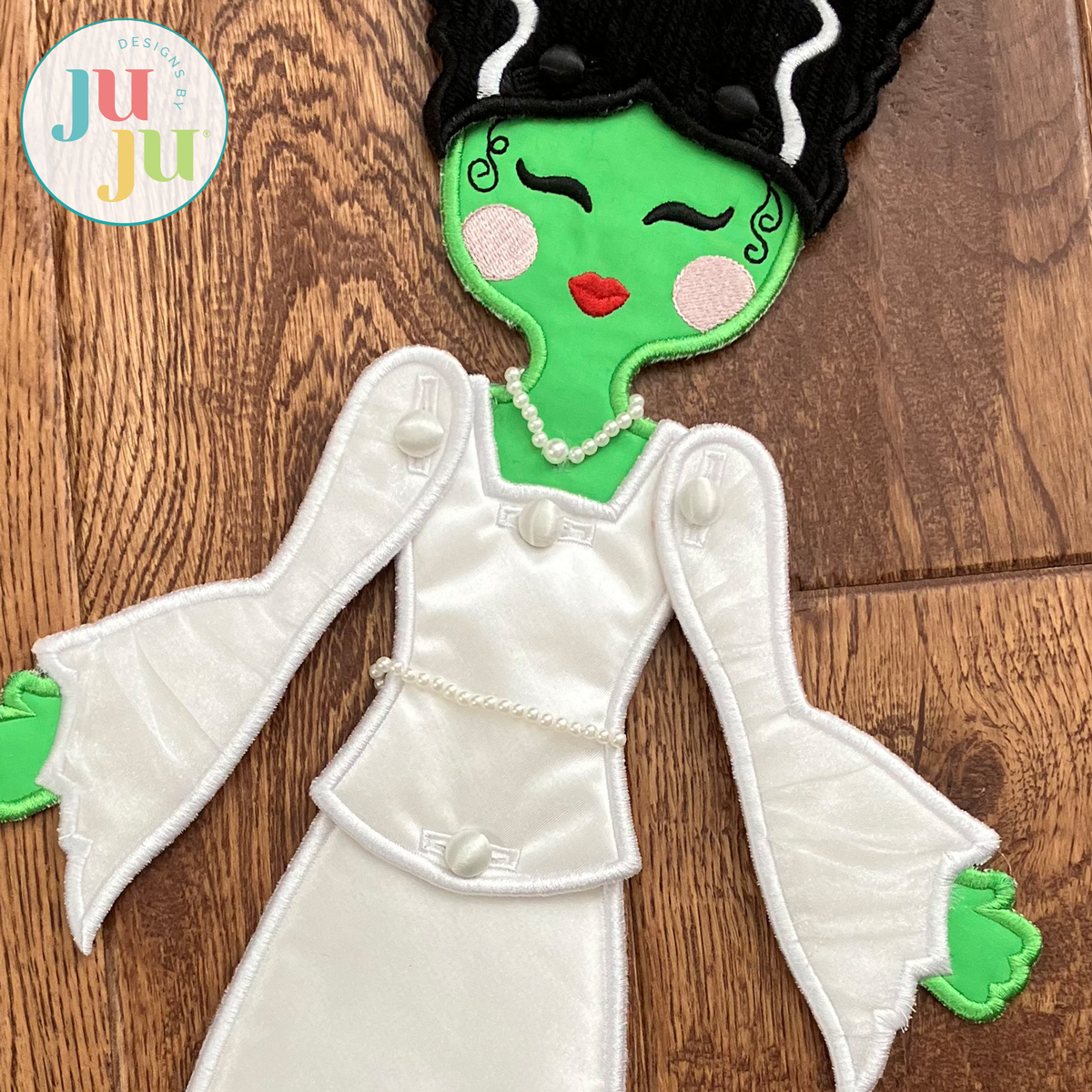 Designs by JuJu In The Hoop Bride of Frankie Wall Hanging Project
