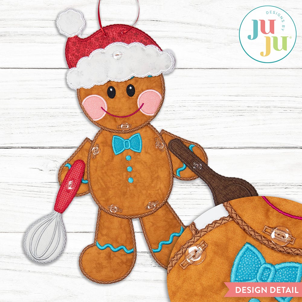 In The Hoop Build A Gingerbread Wall Hanging Project