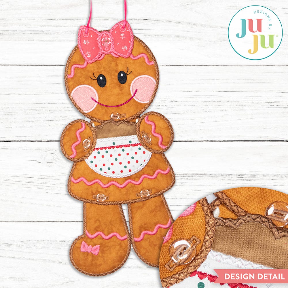 In The Hoop Build A Gingerbread Wall Hanging Project