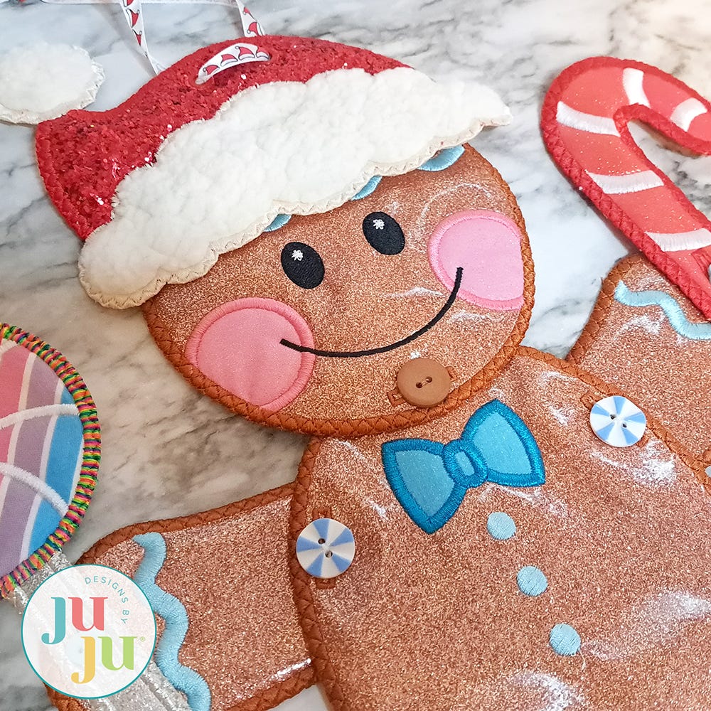 In The Hoop Build A Gingerbread Wall Hanging Project