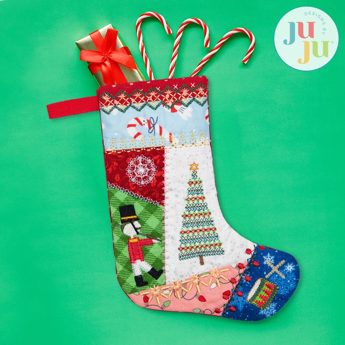 In The Hoop Crazy Patch Stockings Project Set 2