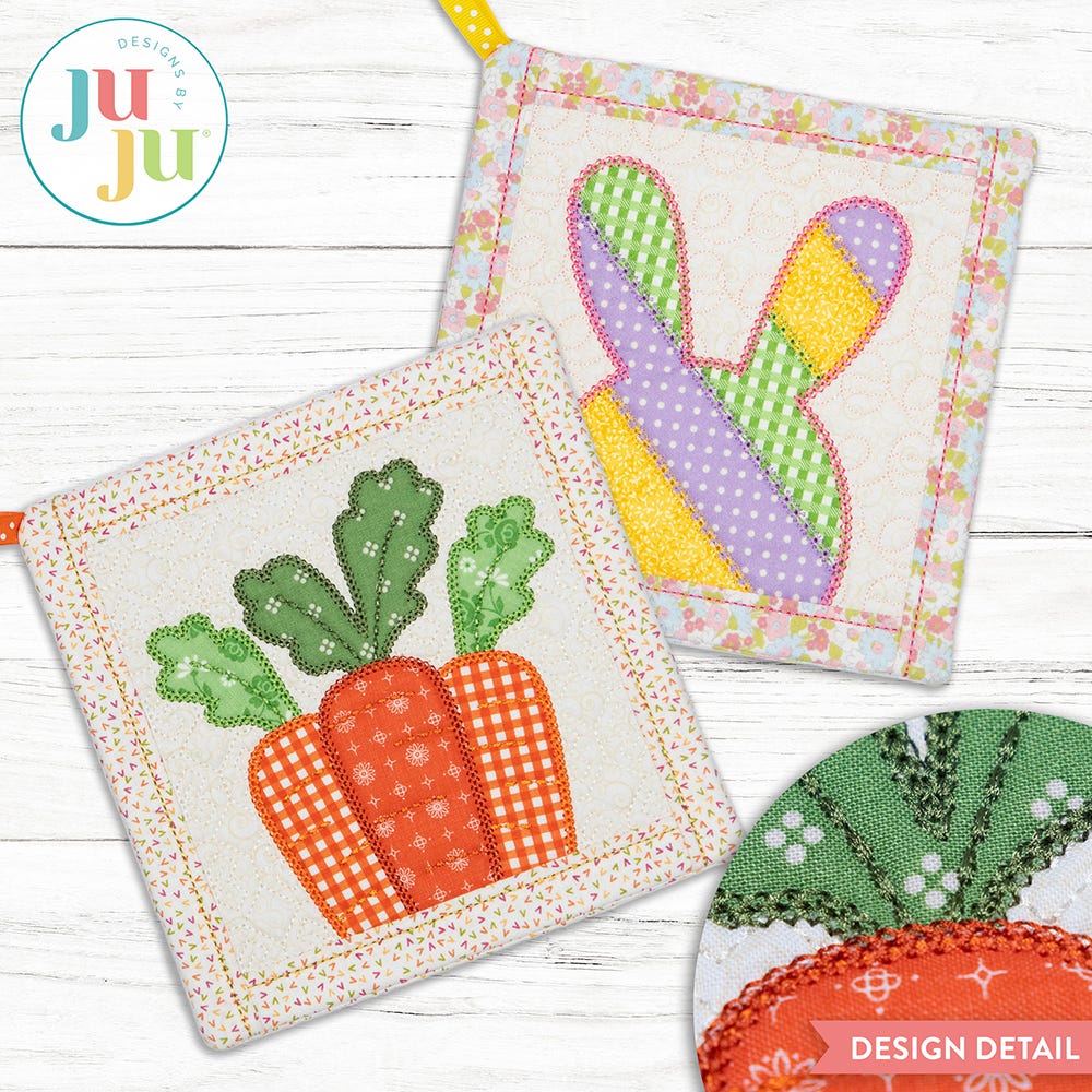 In The Hoop Easter Pot Holders Project