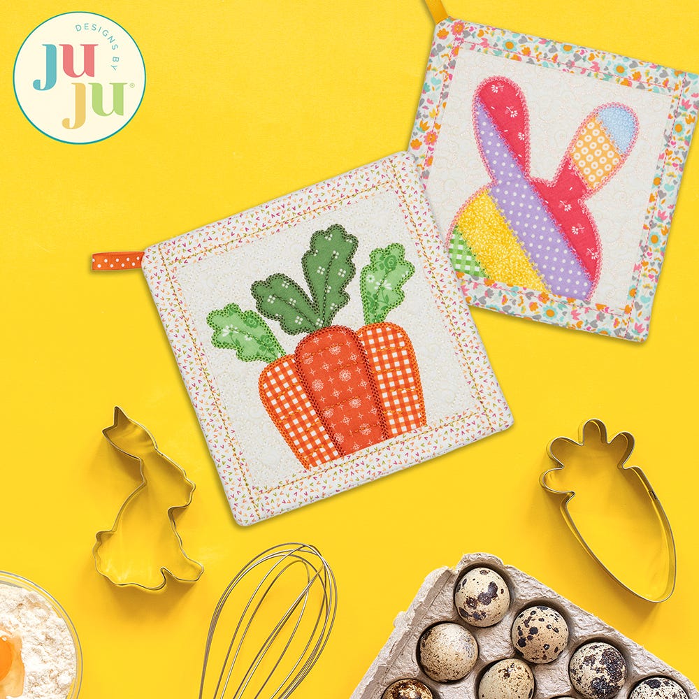 In The Hoop Easter Pot Holders Project