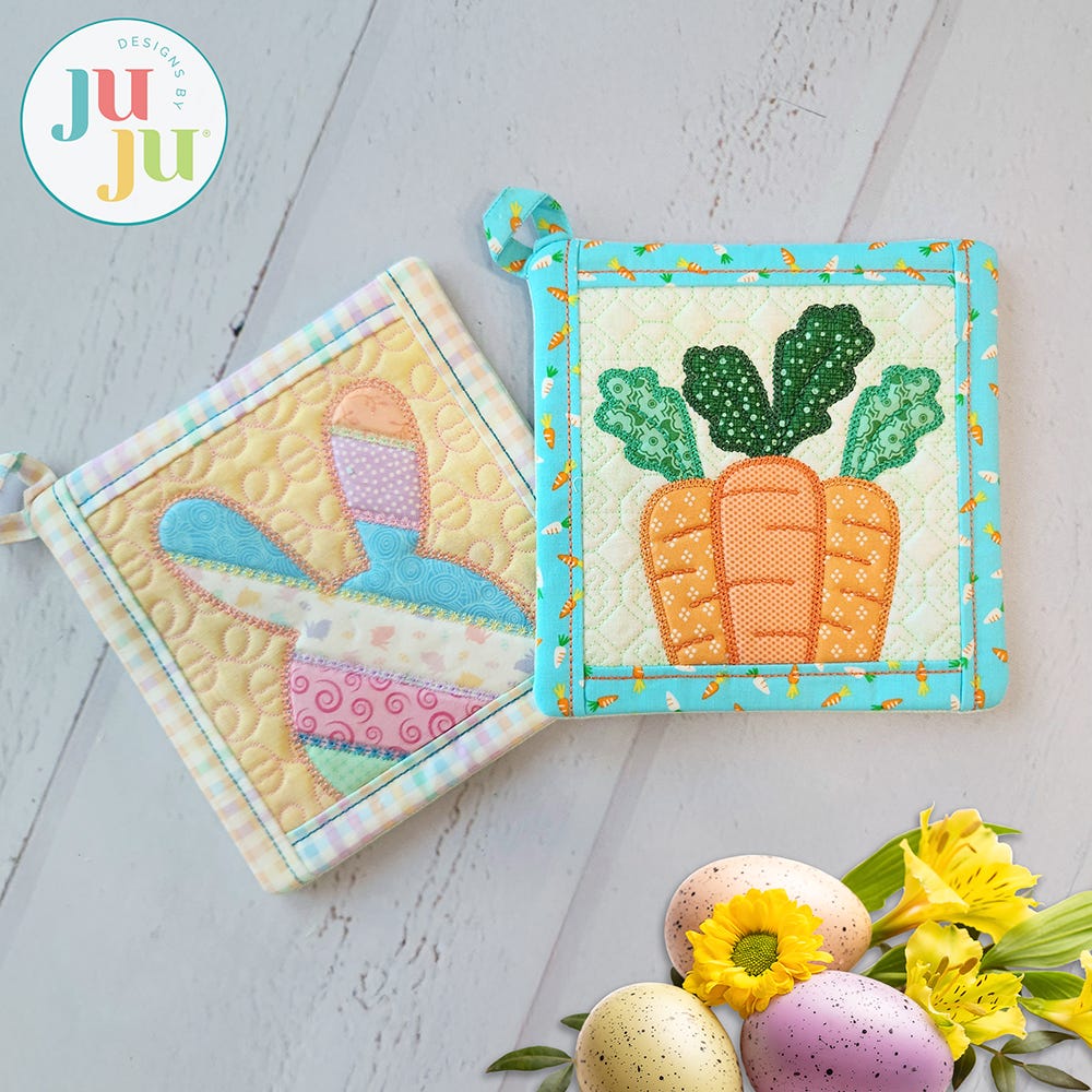 In The Hoop Easter Pot Holders Project