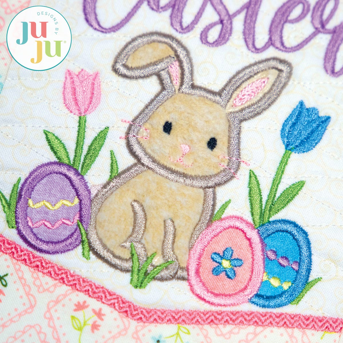  In The Hoop Hoppy Easter Mini Wall Hanging Project