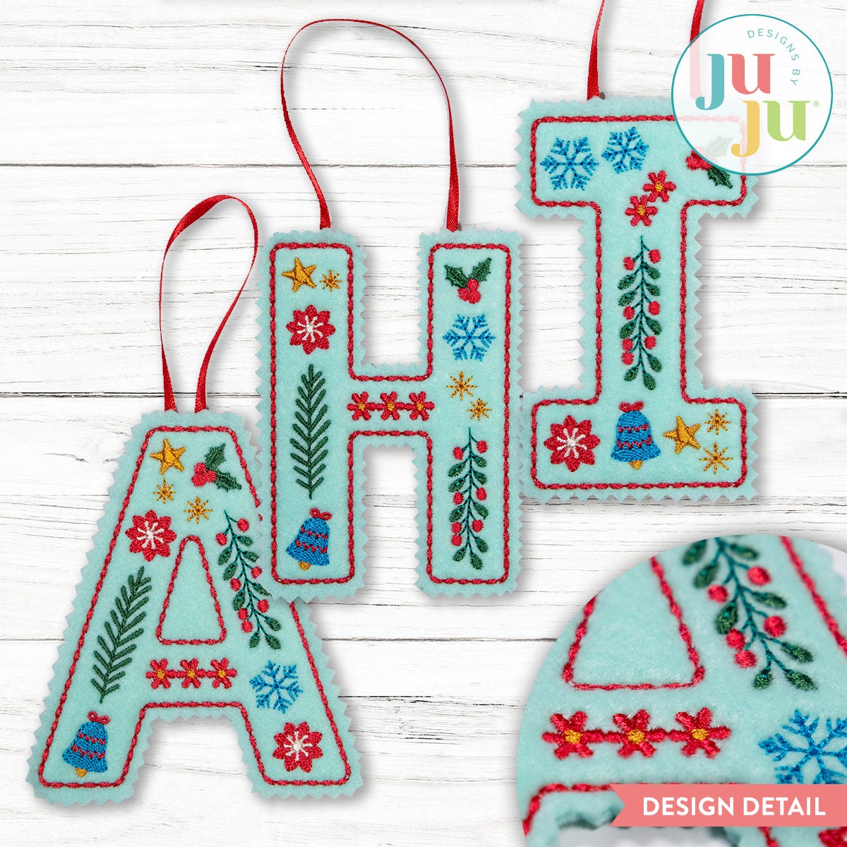 In The Hoop Nordic Alphabet Ornaments Project