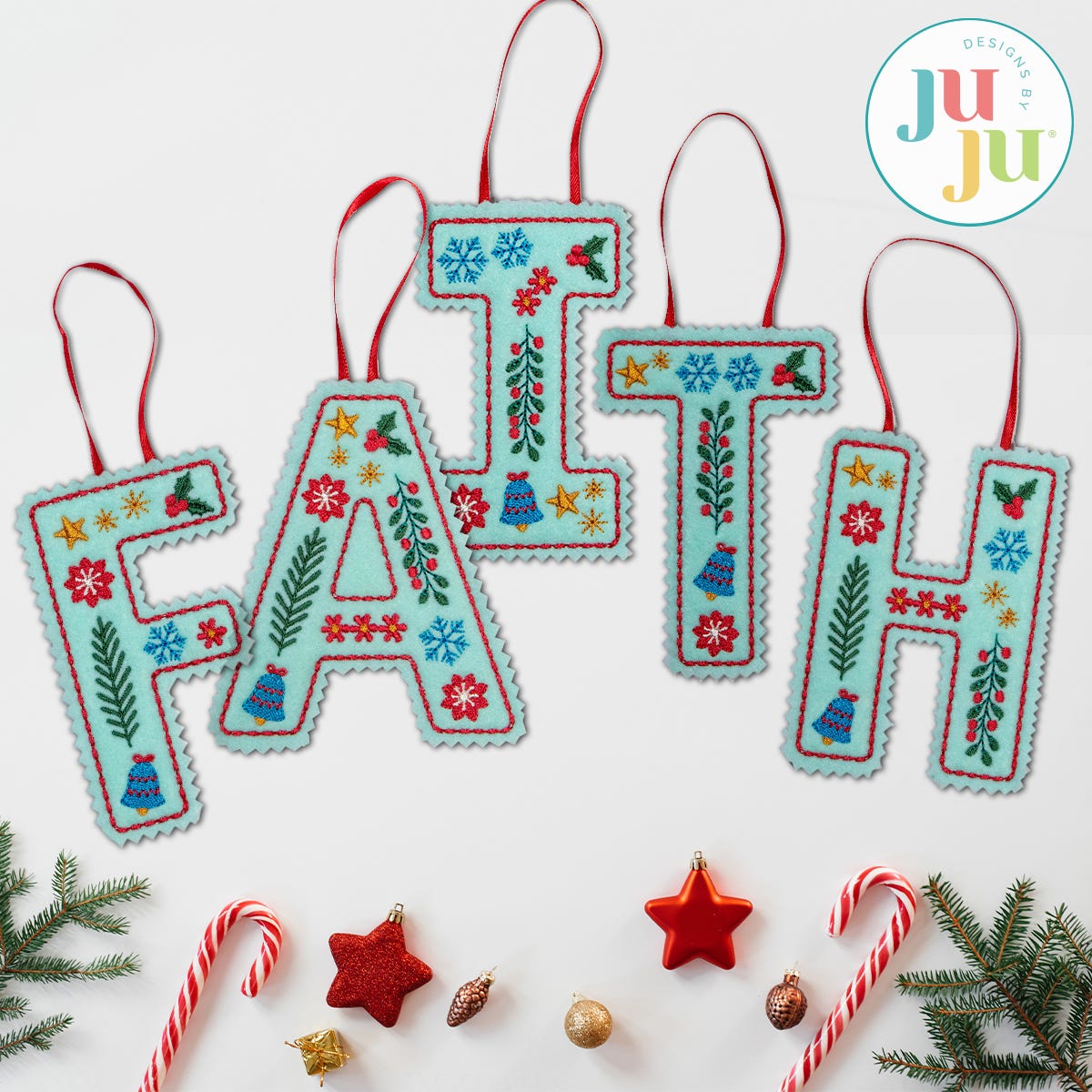 In The Hoop Nordic Alphabet Ornaments Project